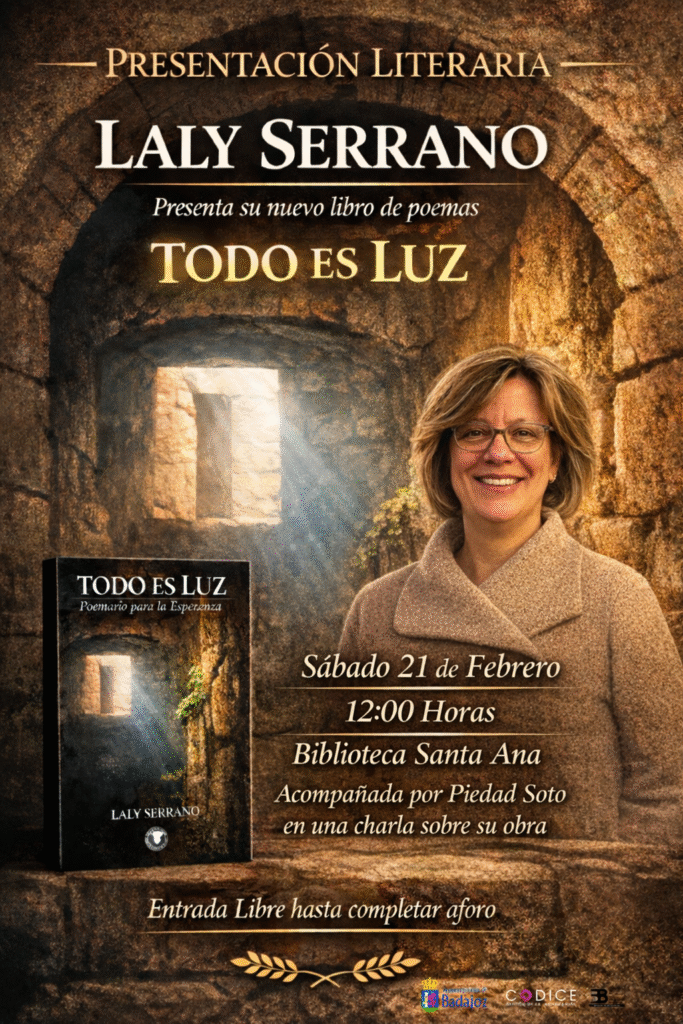 PRESENTACIÓN DEL LIBRO «TODO ES LUZ» DE LA AUTORA LALY SERRANO